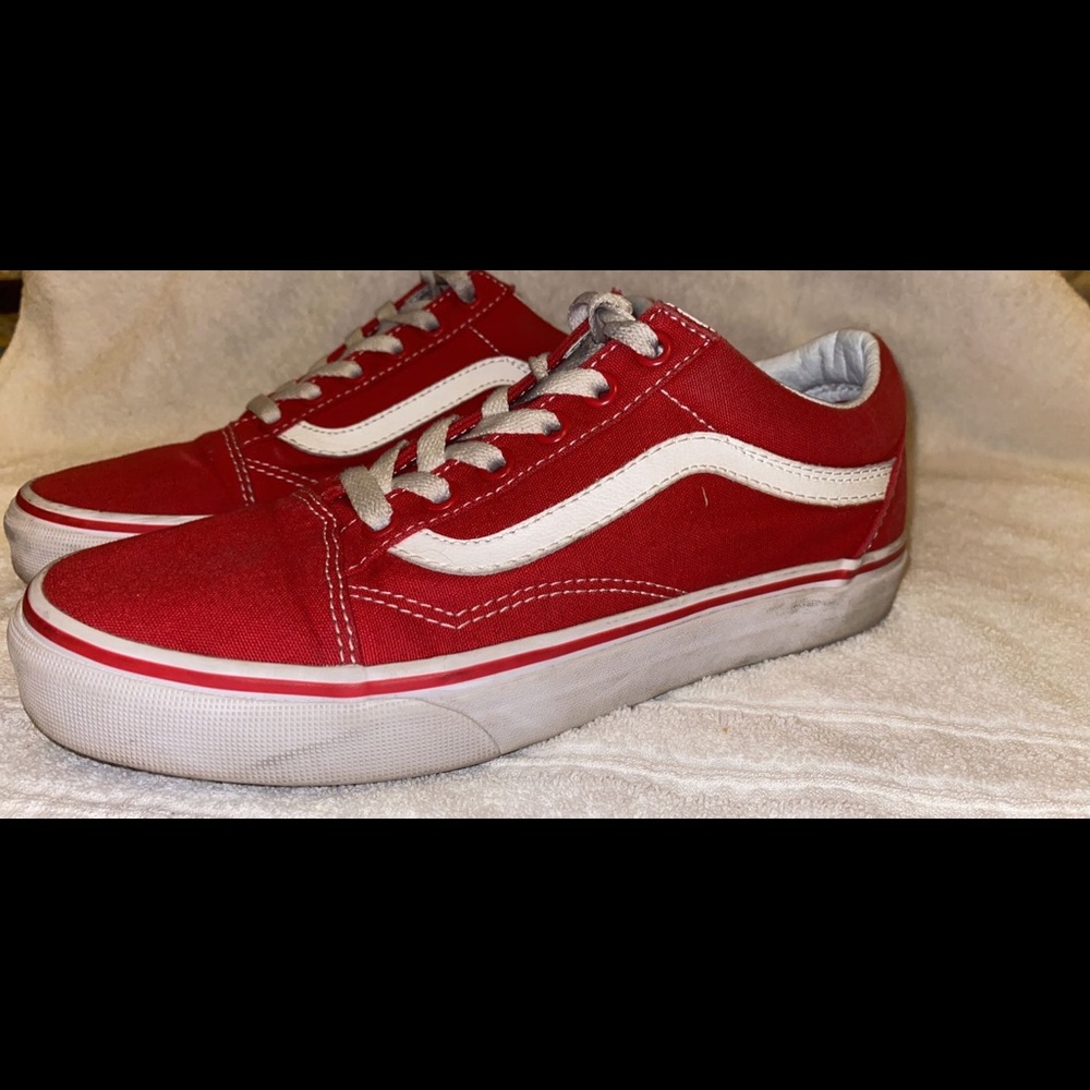 red old school vans